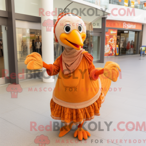 Orange Tyrkiet maskot...
