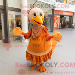 Oranje Turkije mascotte...