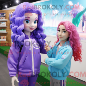 Lavender Mermaid mascot...