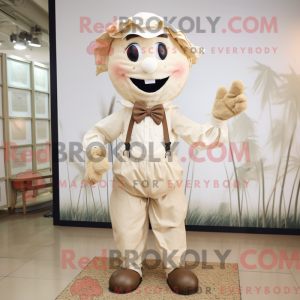 Cream Scarecrow maskot...