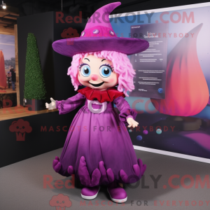 Magenta Witch mascot...