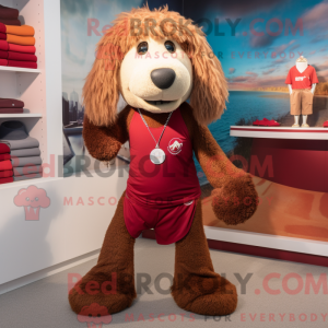 Maroon Shepard S Pie maskot...