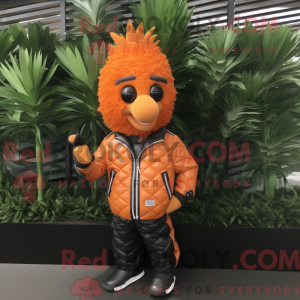 Oranje aas mascottekostuum...