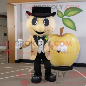 Tan Apple mascot costume...