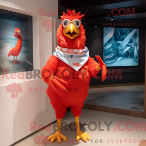 Red Rooster mascot costume...
