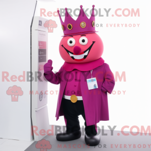 Magenta King Maskottchen...