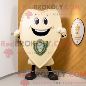 Cream Celtic Shield maskot...