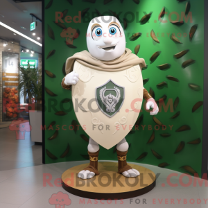 Cream Celtic Shield maskot...