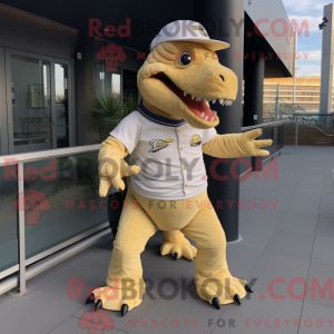 Beige Tyrannosaurus mascot...
