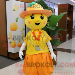 Yellow Grapefruit mascot...