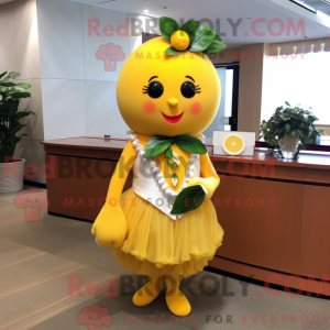 Yellow Grapefruit mascot...
