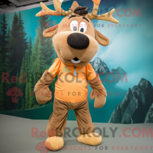 Tan Elk mascottekostuum...