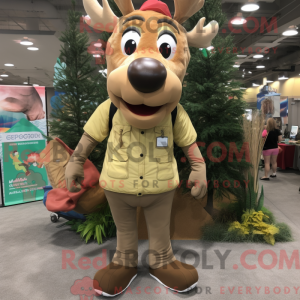 Máscara de Elk Tan Elk com...