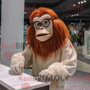 Cream Orangutan mascot...