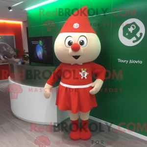 Red Irish Flag mascot...