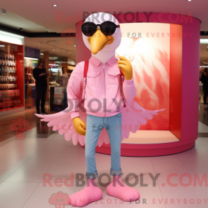 Maskottchenkostüm Pink...