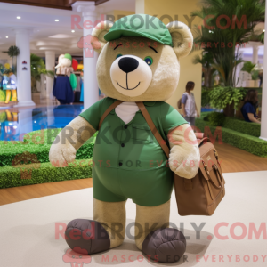 Oliven Bamse maskot kostume...