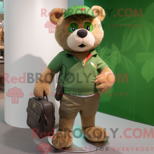 Postava maskota Olive Teddy...