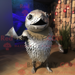 Silver Piranha mascot...