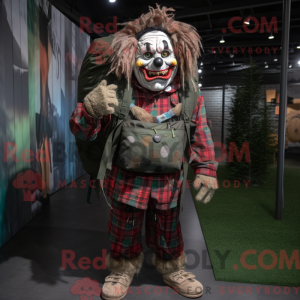 Olive Evil Clown mascot...