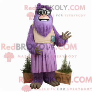 Personaggio mascotte viola...