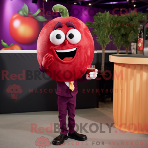Magenta tomat maskot...