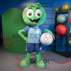 Green Handball Ball mascot...