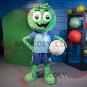 Grøn Håndbold Bold maskot...
