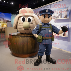 Navy Grenade mascot costume...
