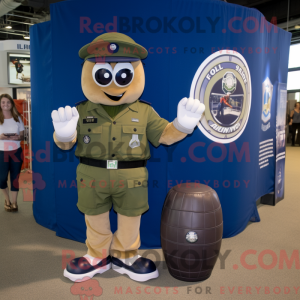 Navy Grenade mascot costume...