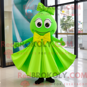 Lime Green Ray mascot...