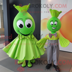 Lime Green Ray mascot...