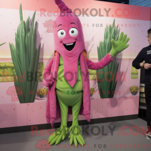 Magenta Asparagus mascot...