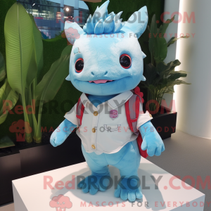 Sky Blue Axolotls mascot...