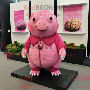 Pink Glyptodon mascot...