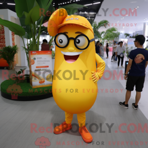 Orange Baa mascot costume...