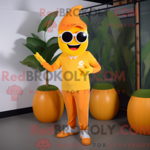 Orange Baa mascot costume...