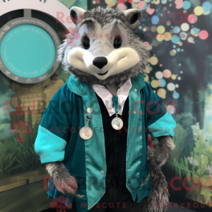 Postava maskota Teal Badger...