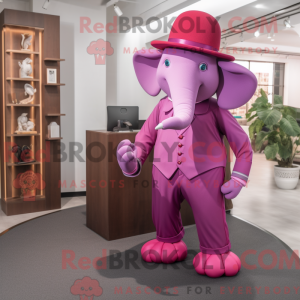 Magenta Elephant mascot...