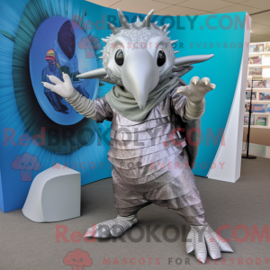 Sølv Armadillo maskot...