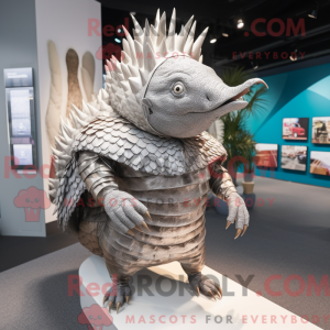Sølv Armadillo maskot...