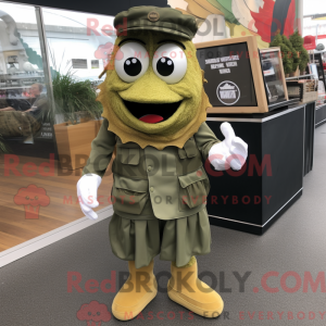 Olive Fish And Chips mascot...