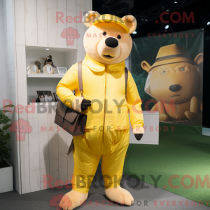 Yellow Sow mascot costume...