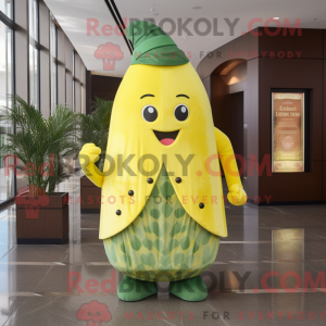 Citrongul vandmelon maskot...