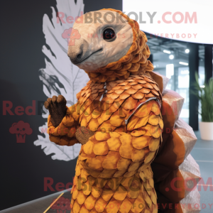 Rust Pangolin maskot drakt...