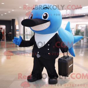 Personaggio mascotte balena...