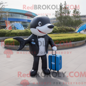 Blue Killer Whale maskot...