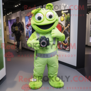 Lime Green Camera mascot...