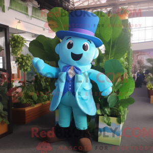 Sky Blue Beanstalk mascot...
