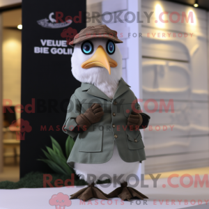 Olive Gull mascot costume...